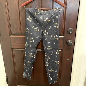 H&M Flower Printed Slacks - Size 8 - Never Worn